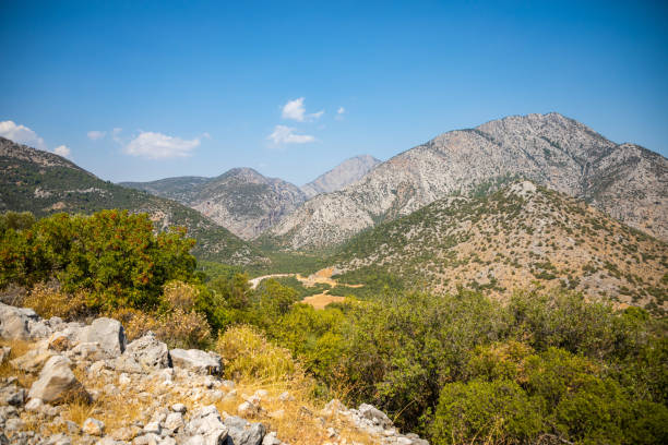 Mountain view from Termessos ancient city near Antalya in Turkey