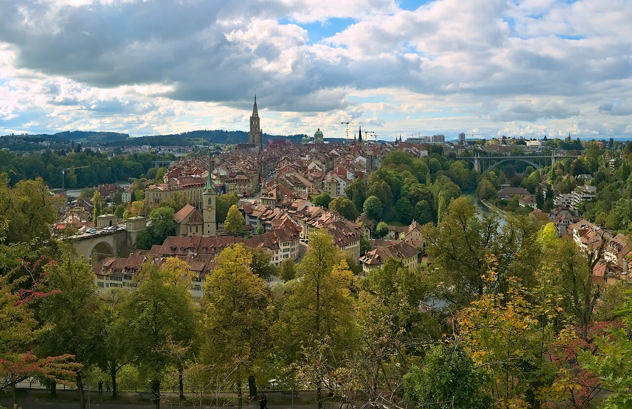 Bern old town and the Aare valley